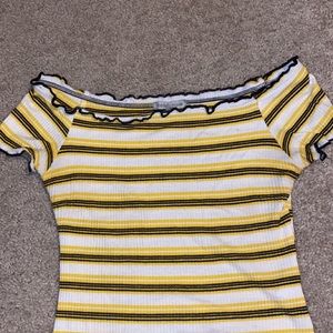 Off the shoulder crop top